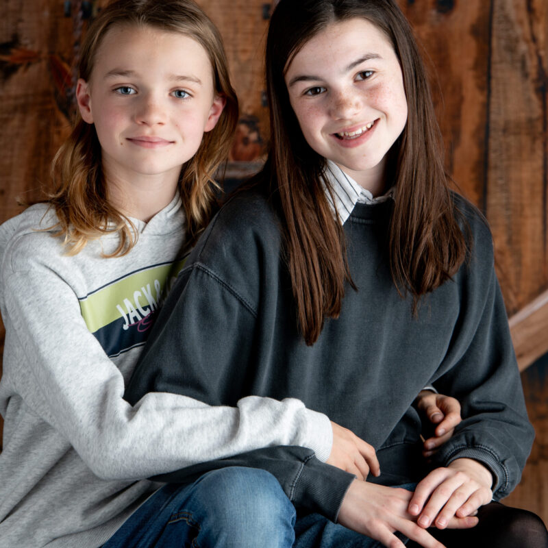 Portrait frère soeur école Hainaut